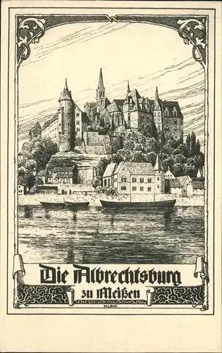 Meissen Elbe Sachsen Albrechtsburg Deutsche Burgen / Meissen /Meissen LKR