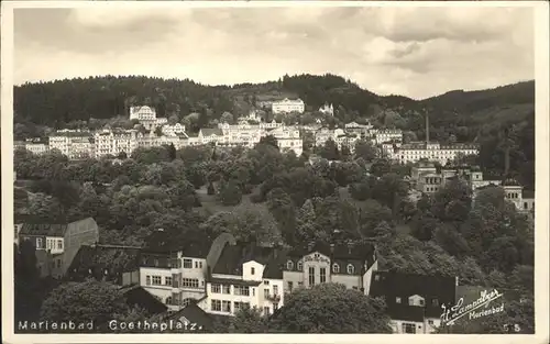 Marienbad Tschechien Boehmen Goetheplatz / Marianske Lazne /