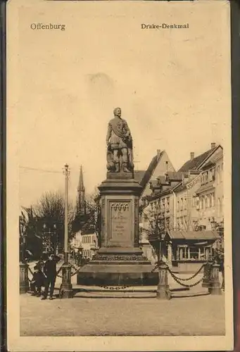 Offenburg Drake Denkmal / Offenburg /Ortenaukreis LKR