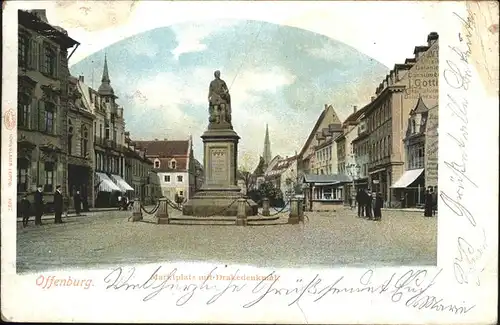 Offenburg Marktplatz
Drake Denkmal / Offenburg /Ortenaukreis LKR