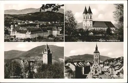 Deggendorf Donau Kloster Niederaltteich Schloss Egg Kloster Metten  / Deggendorf /Deggendorf LKR