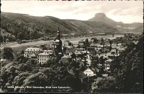 Bad Schandau Kirche Bruecke / Bad Schandau /Saechsische Schweiz-Osterzgebirge LKR