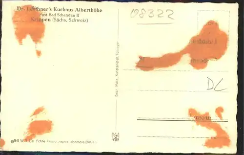 Bad Schandau Kurhaus Alberthoehe / Bad Schandau /Saechsische Schweiz-Osterzgebirge LKR