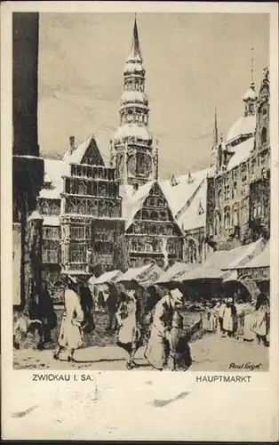 Zwickau Sachsen Hauptmarkt  / Zwickau /Zwickau LKR