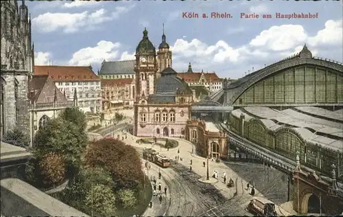 Koeln Rhein Hauptbahnhof Strassenbahn  / Koeln /Koeln Stadtkreis