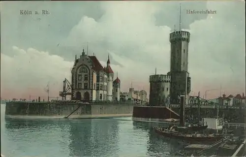 Koeln Rhein Hafen Schiff /  /