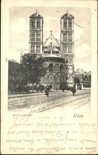 Koeln Rhein Gereons Kirche Kutsche /  /