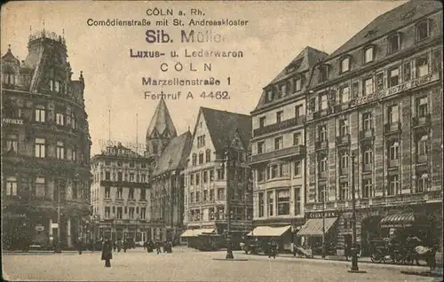 Koeln Rhein Comoedienstrasse St Andreas Kloster / Koeln /Koeln Stadtkreis