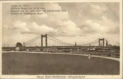 Koeln Rhein Haengebruecke  /  /