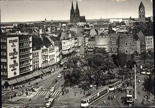 Koeln Rhein Hahnentor Rudolfplatz Strassenbahn  / Koeln /Koeln Stadtkreis