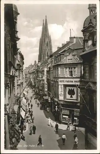 Koeln Rhein Hohe Strasse Rote Farina  / Koeln /Koeln Stadtkreis