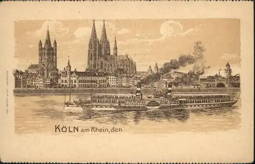 Koeln Rhein Schiff / Koeln /Koeln Stadtkreis