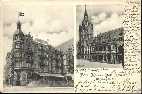 Koeln Rhein Koelner Hof /  /