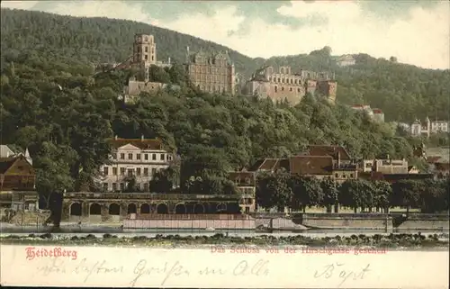 Heidelberg Neckar Schloss  / Heidelberg /Heidelberg Stadtkreis