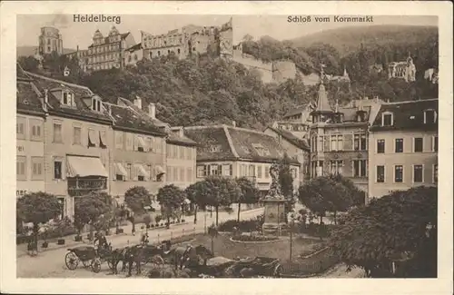 Heidelberg Neckar Schloss Kutsche / Heidelberg /Heidelberg Stadtkreis