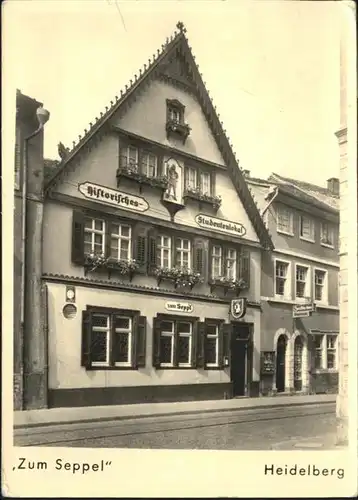 Heidelberg Neckar Studentenlokal Zum Seppel / Heidelberg /Heidelberg Stadtkreis