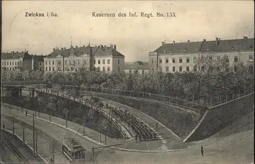 Zwickau Kasernen Strassenbahn x