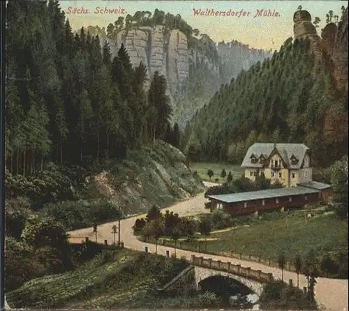 Bad Schandau Walthersdorfer Muehle Saechsische Schweiz x