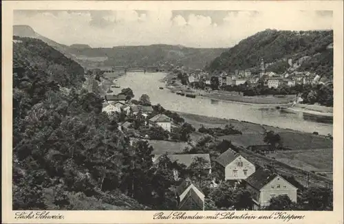 Bad Schandau Lilienstein Saechsische Schweiz Krippen *