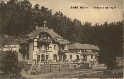 Bad Schandau [Stempelabschlag] Schrammsteinbaude Saechsische Schweiz x