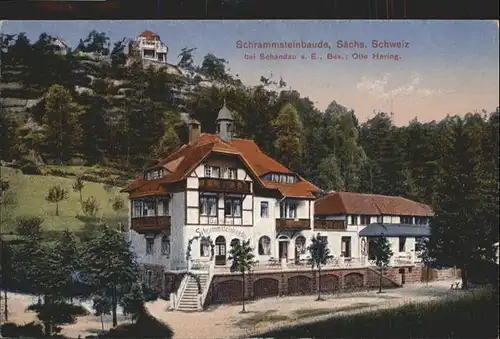 Bad Schandau Schrammsteinbaude Saechsische Schweiz *