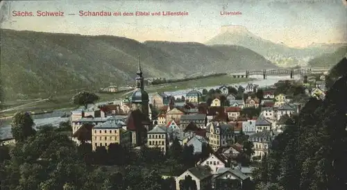 Bad Schandau Elbtal Lilienstein Saechsische Schweiz x