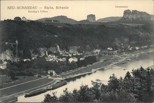 Bad Schandau Sendig Villen Schrammstein Saechsische Schweiz *