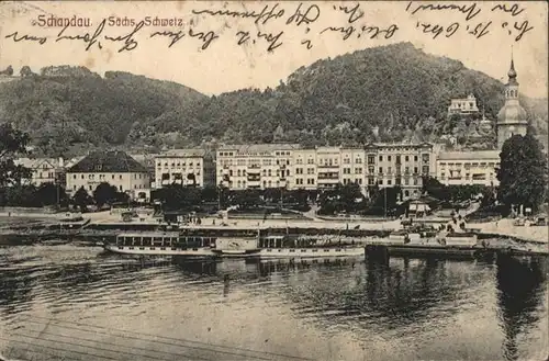 Bad Schandau Saechsische Schweiz Flussdampfer x