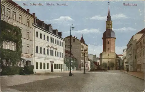 Bad Schandau Marktplatz Brunnen *