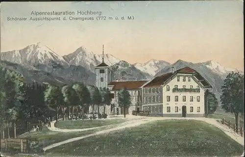 Traunstein Alpenrestauration Hochberg x