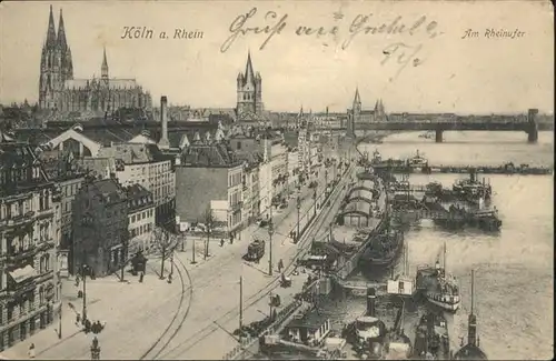 Koeln Schiff Bruecke