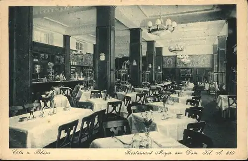 Koeln Restaurant Meyer am Dom
