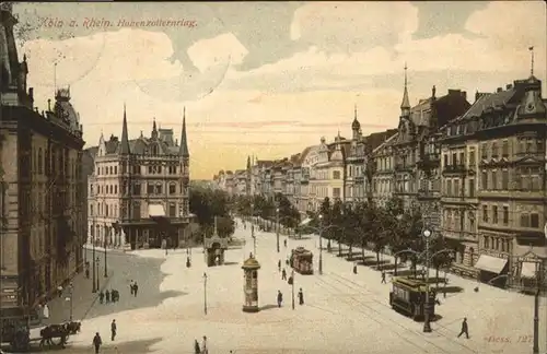 Koeln Hohenzollernring Strassenbahn Kutsche 