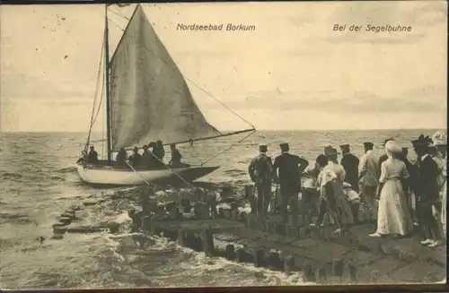 Borkum Nordseebad Borkum Segelbuhne x / Borkum /Leer LKR