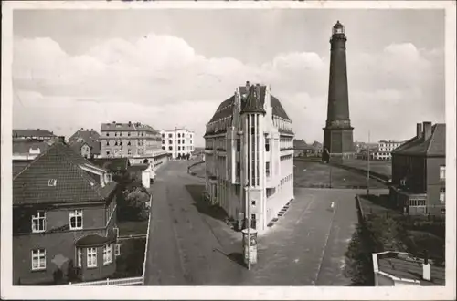 Borkum Nordseebad Borkum Litfasssaeule Leuchtturm x / Borkum /Leer LKR