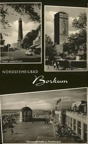 Borkum Nordseebad Borkum Wandelhalle Promenade Leuchtturm * / Borkum /Leer LKR