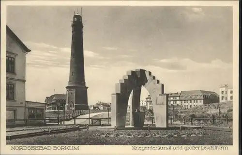 Borkum Nordseebad Borkum Denkmal Leuchtturm * / Borkum /Leer LKR
