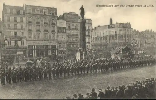 Lille Wachtparade auf der Grand Place *