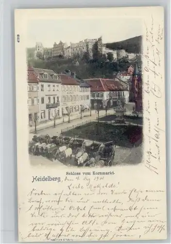 Heidelberg Schloss Kornmarkt x