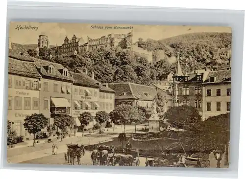 Heidelberg Schloss Kornmarkt x