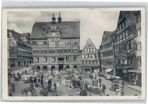 Tuebingen Marktplatz Rathaus *