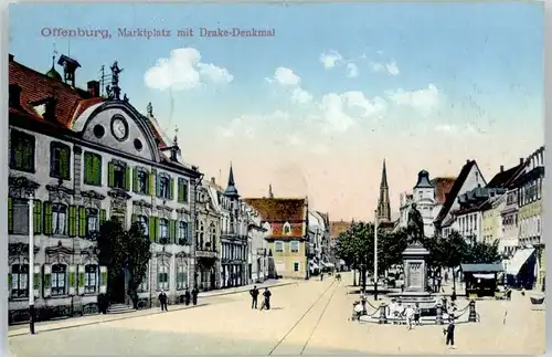 Offenburg Marktplatz Drake-Denkmal x