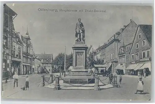 Offenburg Hauptstrasse Drake Denkmal  *