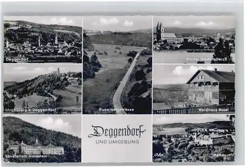 Deggendorf Donau Deggendorf Ulrichsberg Sanatorium Hausstein Waldhaus Rusel Kloster Niederalteich Metten x / Deggendorf /Deggendorf LKR