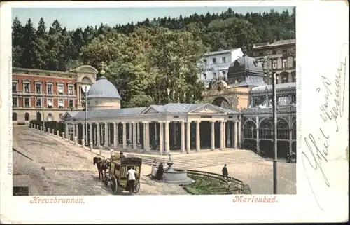 Marienbad Kreuzbrunnen Kutsche x