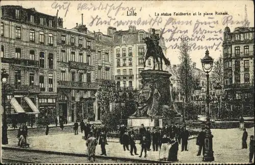 Lille Statue Faidherbe Place Richele x