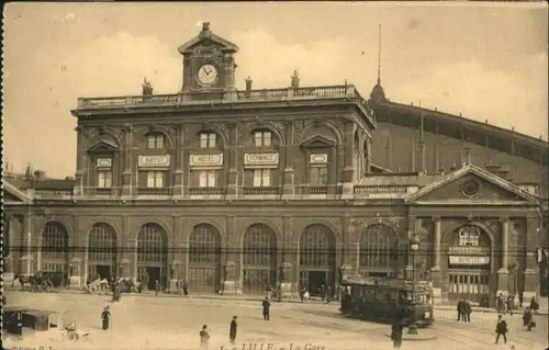 Lille Strassenbahn Gare Bahnhof *