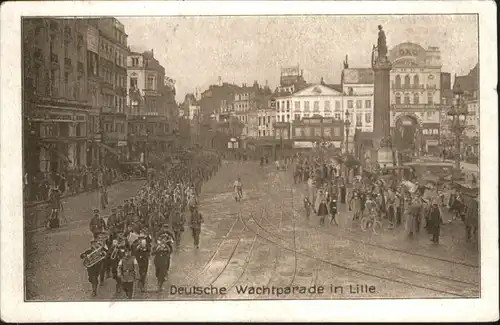 Lille Grand Place Wachtparade Soldaten *