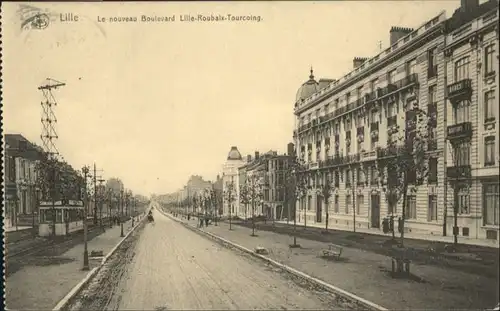 Lille Boulevard Lille-Roubaix-Tourcoing Strassenbahn  x