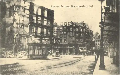 Lille Bombardement Zerstoerung x